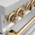 ZLINE 30" Autograph Edition, Dual Fuel Range, Gold Accents, RAZ-30-G