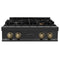 ZLINE 30" Autograph Edition Rangetop, Gold Accents, RTBZ-30-CB