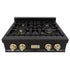 ZLINE 30" Autograph Edition Rangetop, Gold Accents, RTBZ-30-G