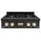 ZLINE 30" Autograph Edition Rangetop, Gold Accents, RTBZ-30-G