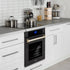 ZLINE 30" Autograph Edition Single Wall Oven with Self Clean and True Convection in Black Stainless Steel Gold Accent AWSZ-30-BS-G