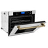 ZLINE 30" Autograph Edition Single Wall Oven with Self Clean and True Convection in Stainless Steel AWSZ-30-CB