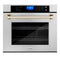 ZLINE 30" Autograph Edition Single Wall Oven with Self Clean and True Convection Stainless Steel AWSSZ-30-G