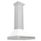 ZLINE 30" Autograph Stainless Wall Range Hood KB4STZ-WM30-CB