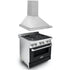 ZLINE 30" Bundle Range RA-BLM-30 &  Wall Range Hood KB-30, 2KP-RABLMRH30