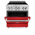 ZLINE 30" Bundle Range RA-RM-30 & Wall Range Hood KB-30, 2KP-RARMRH30