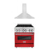 ZLINE 30" Bundle Range RA-RM-30 & Wall Range Hood KB-30, 2KP-RARMRH30
