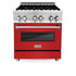 ZLINE 30" Bundle Range RA-RM-30 & Wall Range Hood KB-30, 2KP-RARMRH30