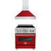ZLINE 30" Bundle Range RAS-RG-30 & Range Hood 8654RG-30, 2KP-RASRGRH30