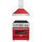 ZLINE 30" Bundle Range RAS-RM-30 & Range Hood 8654RM-30, 2KP-RASRMRH30