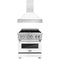 ZLINE 30" Bundle Range RAS-WM-30 & Range Hood 8654WM-30, 2KP-RASWMRH30