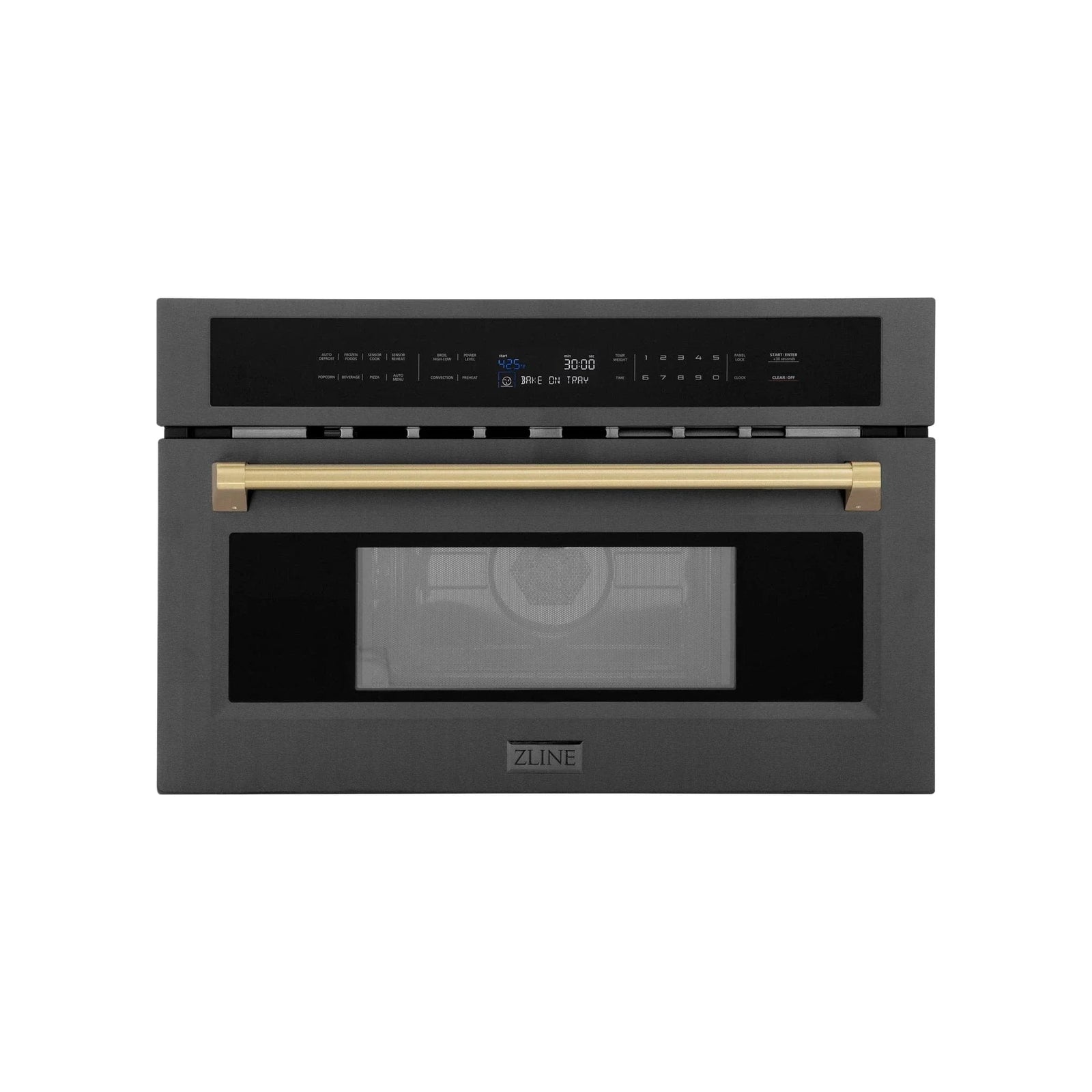 ZLINE 30” Convection Microwave, Black Stainless, Bronze MWOZ-30-BS-CB