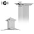 ZLINE 30" CrownSound‚ Ducted Vent Island Mount Range Hood in Stainless Steel with Built-in Bluetooth Speakers, GL9iCRN-BT-30