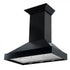 ZLINE 30" Designer Series Wooden Wall Range Hood in Black, KBCC-30