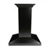ZLINE 30" Designer Wooden Island Range Hood in Black, KBiCC-30