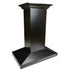 ZLINE 30" Designer Wooden Island Range Hood in Black, KBiCC-30