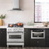 ZLINE 30" Dual Fuel Oven Range, Stainless Steel, Brass Burners, RA-BR-30