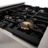 ZLINE 30" Dual Fuel Oven Range, Stainless Steel, Brass Burners, RA-BR-30