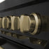 ZLINE 30" Dual Fuel Range, Black Stainless, Champagne Bronze, RABZ-30-CB