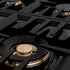 ZLINE 30" Gas Cooktop with 4 Gas Brass Burners and Black Porcelain Top RC-BR-30-PBT