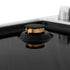 ZLINE 30" Gas Cooktop with 4 Gas Brass Burners and Black Porcelain Top RC-BR-30-PBT