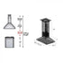 ZLINE 30" Hand Hammered Copper Island Range Hood, 8GL2Hi-30