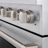 ZLINE 30 in. 4.2 cu. ft. 4 Burner Gas Range with Convection Gas Oven in Stainless Steel, SGR30