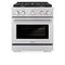 ZLINE 30 In. Gas Range, Stainless Steel w/ Brass Burners, SGR-BR-30