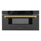 ZLINE 30" Microwave Drawer, Black Stainless, Bronze MWDZ-30-BS-CB