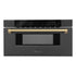 ZLINE 30" Microwave Drawer, Black Stainless, Bronze MWDZ-30-BS-CB