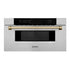 ZLINE 30" Microwave Drawer, Stainless Steel, Bronze MWDZ-30-CB