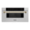 ZLINE 30" Microwave Drawer, Stainless Steel, Bronze MWDZ-30-SS-CB