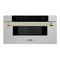 ZLINE 30" Microwave Drawer, Stainless Steel, Gold MWDZ-30-SS-G