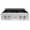 ZLINE 30" Porcelain Rangetop, DuraSnow®, 4 Brass Burners, RTS-BR-30