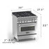 ZLINE 30" Professional Dual Fuel Range, Red Matte Door, RA-RM-30