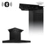 ZLINE 30" Range Hood, Black Stainless Steel, Speakers, BSKENCRN-BT-30