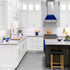 ZLINE 30" Snow Finish Wall Range Hood, Blue Gloss Shell, 8654BG-30
