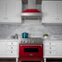 ZLINE 30" Snow Finish Wall Range Hood, Red Gloss Shell, 8654RG-30
