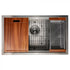 ZLINE 30" Undermount Single Bowl Ledge Sink Stainless Steel, SLS-30