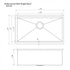 ZLINE 30" Undermount Single Bowl Ledge Sink Stainless Steel, SLS-30