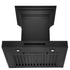 ZLINE 30" Wall Mount Range Hood, Black Stainless Steel, BSKENCRN-30
