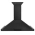 ZLINE 30" Wall Range Hood, Black Stainless, Crown Molding, BSKBNCRN-30
