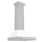 ZLINE 30" White Matte Range Hood, Stainless Steel Handle KB4SNX-WM-30
