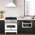 ZLINE 30" White Matte Range Hood, Stainless Steel Handle KB4SNX-WM-30