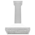 ZLINE 30" White Matte Range Hood, Stainless Steel Handle KB4SNX-WM-30