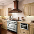 ZLINE 30" Wooden Wall Range Hood in Walnut, KBRR-30