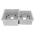 ZLINE 32"  Undermount Double Bowl Sink, Dura Snow Stainless, SRDR-32S