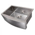 ZLINE 33" Undermount Single Bowl Apron Sink Stainless Steel, SAS-33S