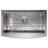 ZLINE 33" Undermount Single Bowl Ledge Sink Stainless Steel, SLSAP-33