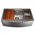 ZLINE 33" Undermount Single Bowl Ledge Sink Stainless Steel, SLSAP-33S